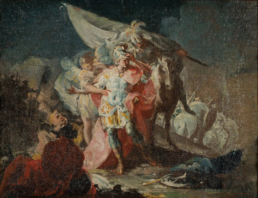 Aníbal el Conquistador observando Italia por primera vez desde los Alpes (boceto) - Francisco de Goya