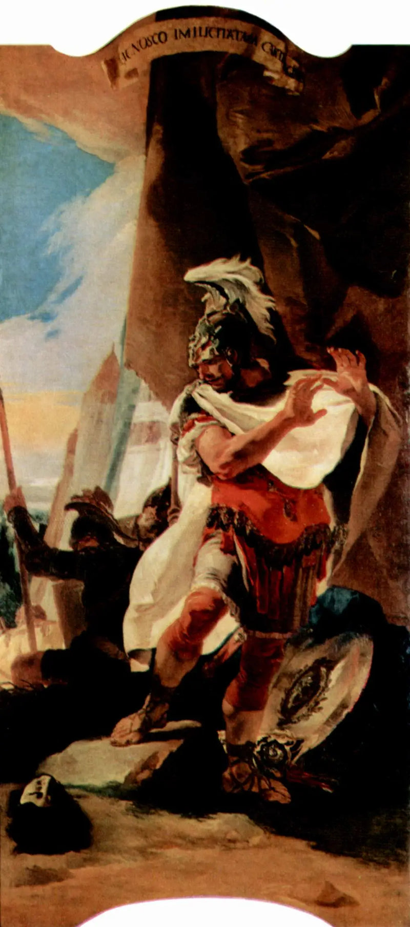 Hannibal reconoce la cabeza de su hermano Hasdrubal - Giovanni Battista Tiepolo