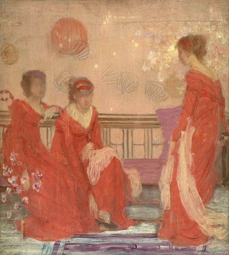 Armonía en color carne y rojo - James Abbott McNeill Whistler