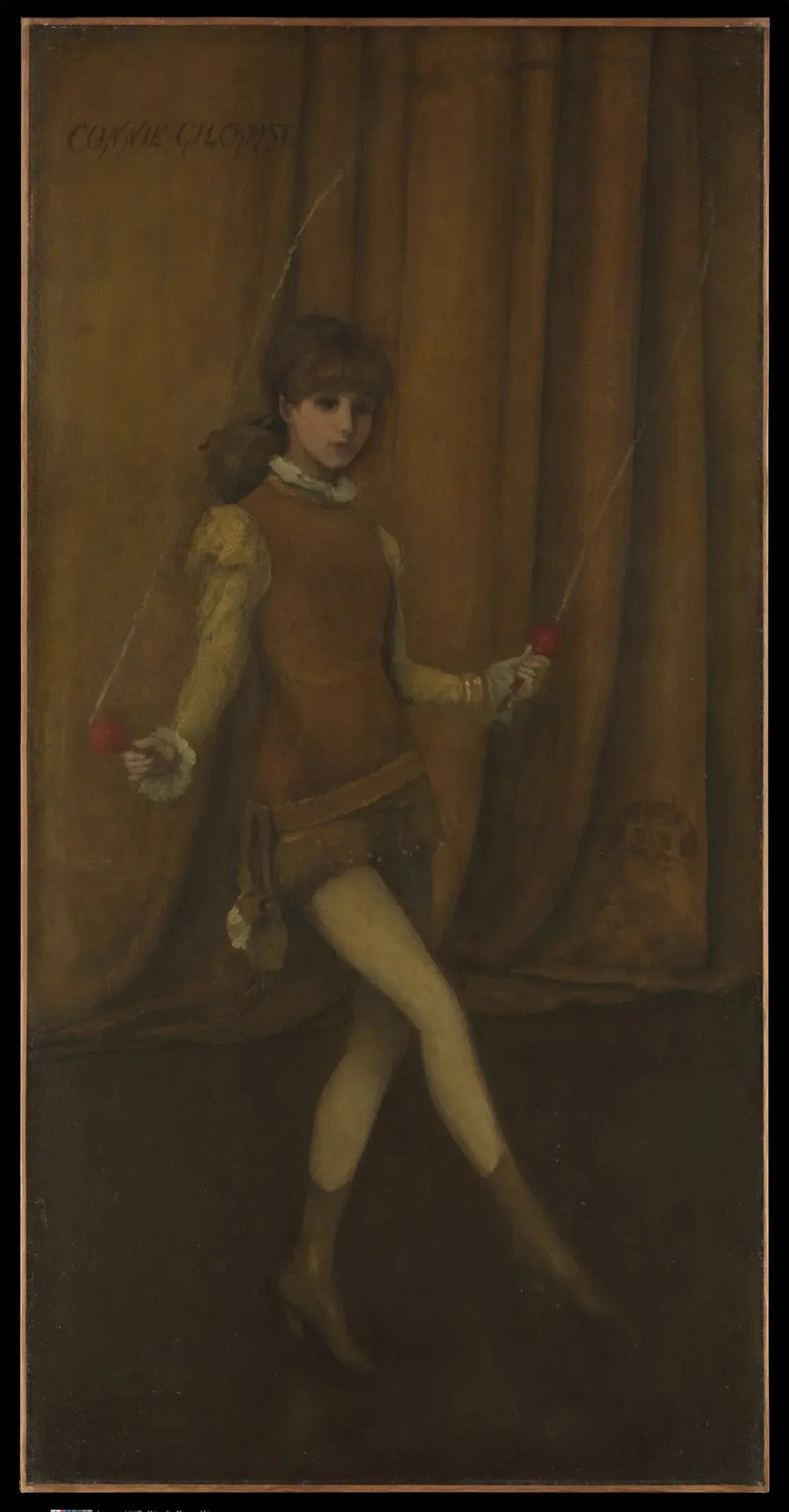 Armonía en amarillo y oro: La niña de oro — Connie Gilchrist - James Abbott McNeill Whistler