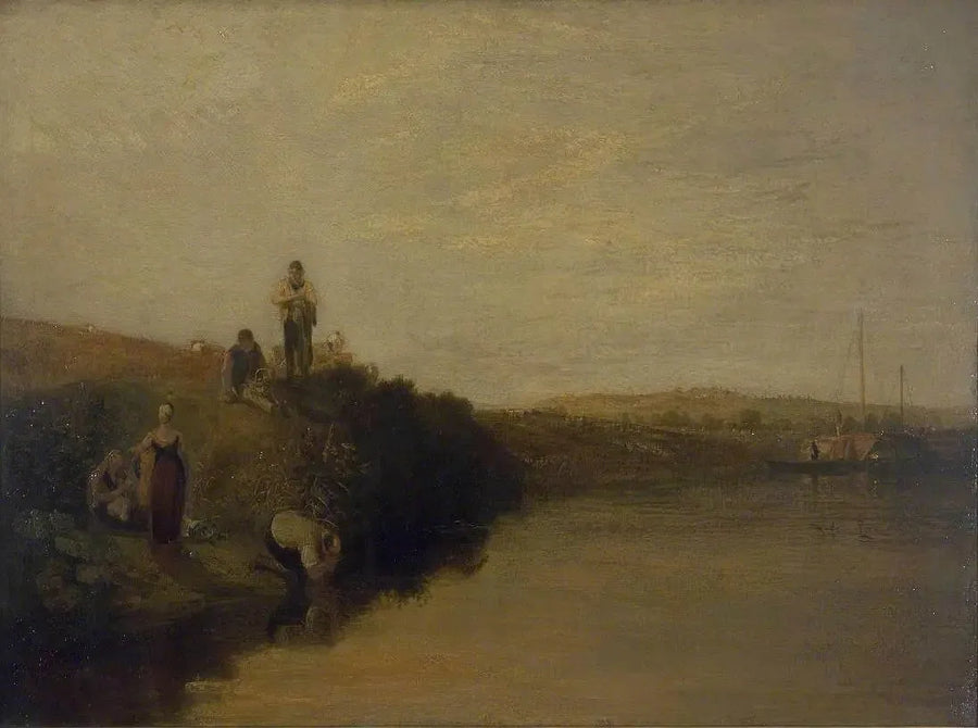 Cena de Cosecha, Kingston Bank - J. M. W. Turner