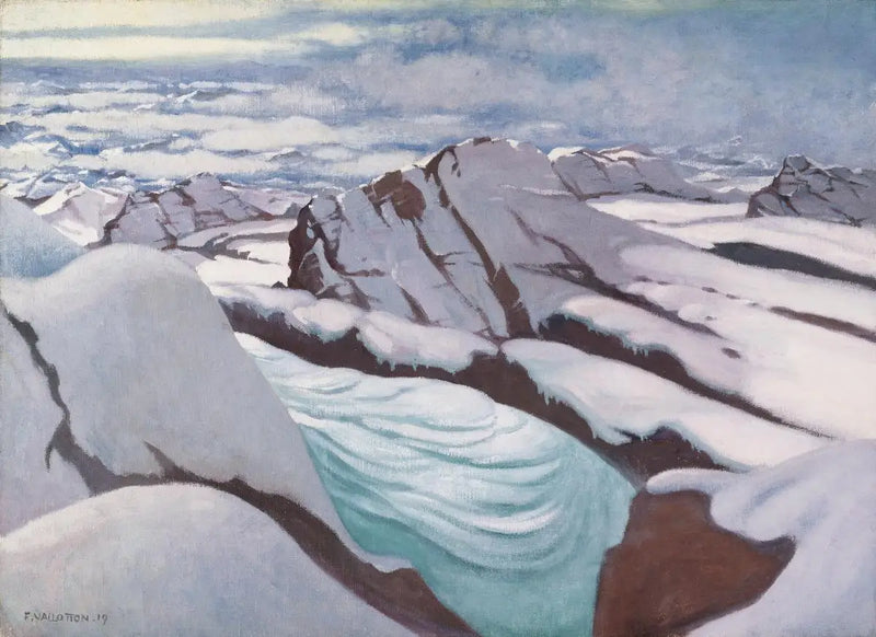 Alpes Altos, glaciares y picos nevados - Félix Vallotton