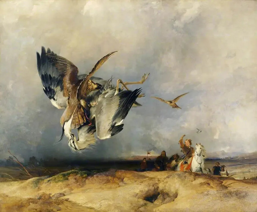 Hawking en la antigüedad - Edwin Henry Landseer