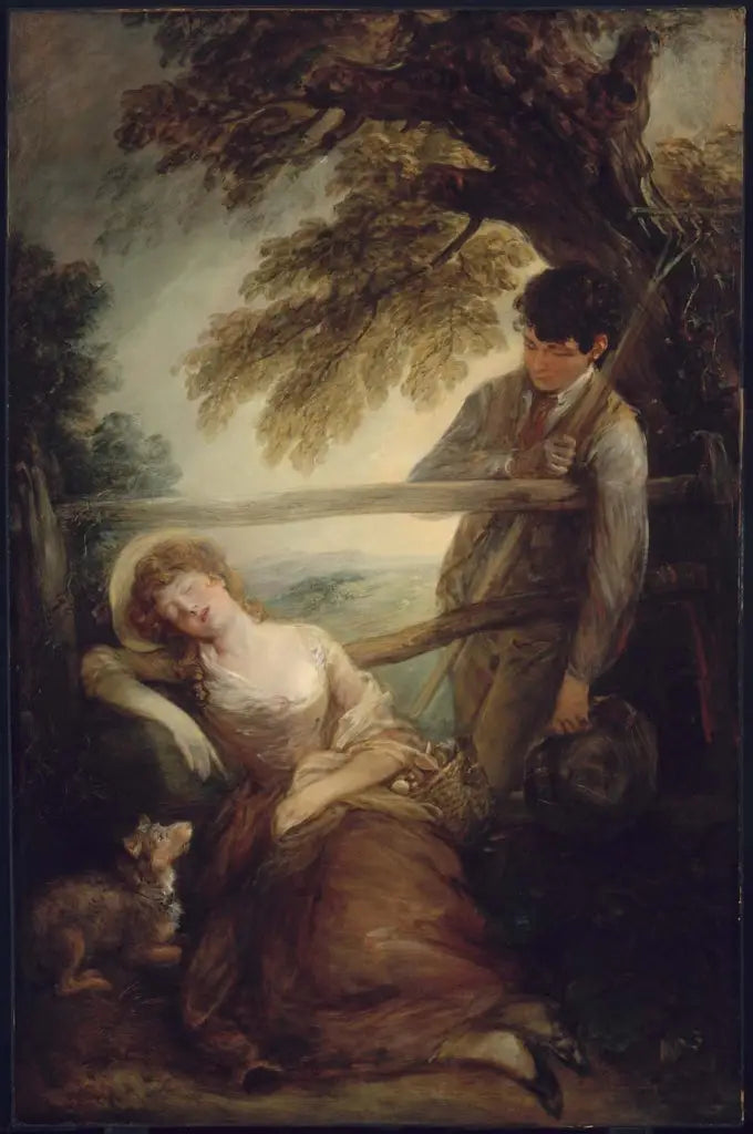Haymaker y la niña dormida - Thomas Gainsborough