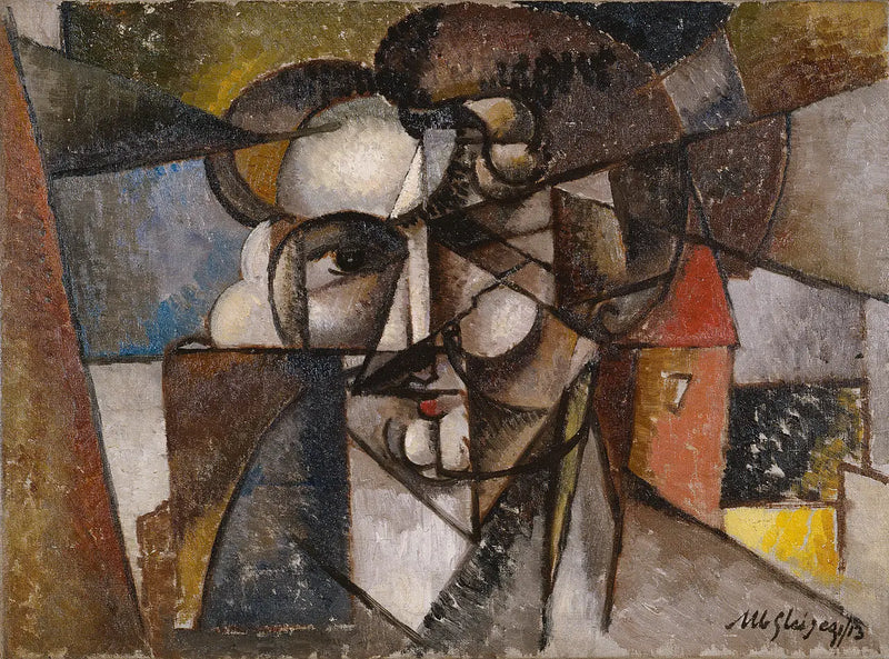 Cabeza en un paisaje - Albert Gleizes