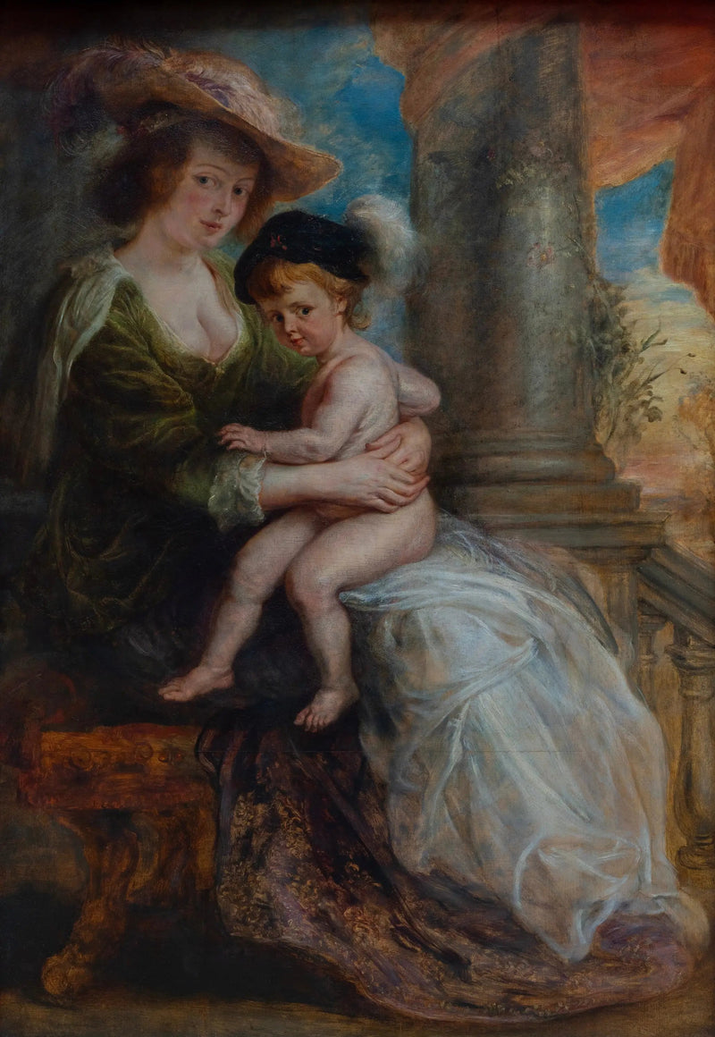 Helena Fourment y su hijo Frans - Peter Paul Rubens