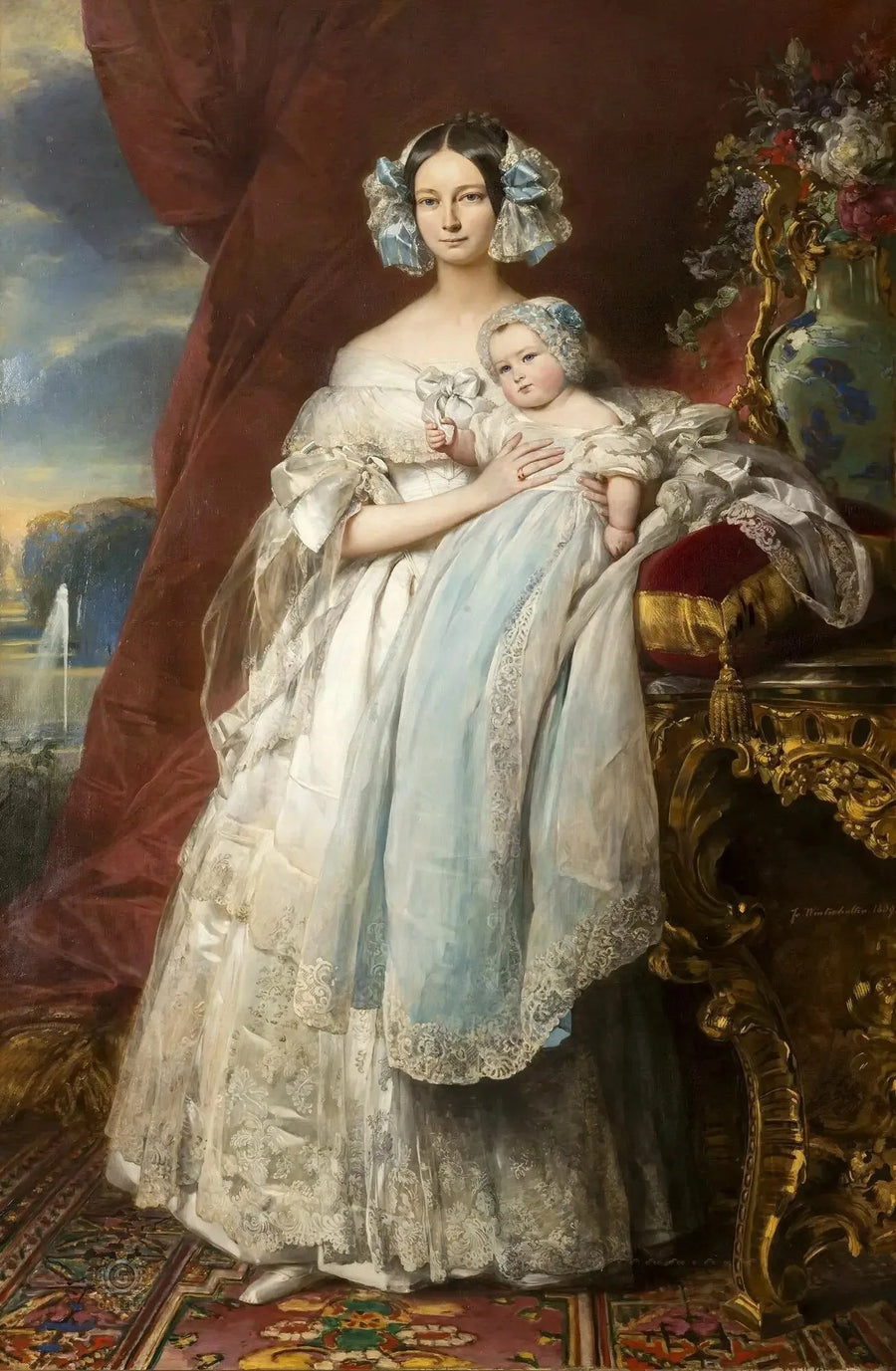 Hélène-Louise, princesa de Mecklenbourg, duquesa de Orléans (1814-1858) - Franz Xaver Winterhalter