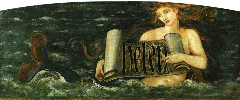 Hélène, una sirena - Edward Burne-Jones