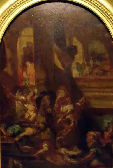 Heliodoro expulsado del templo - Eugène Delacroix