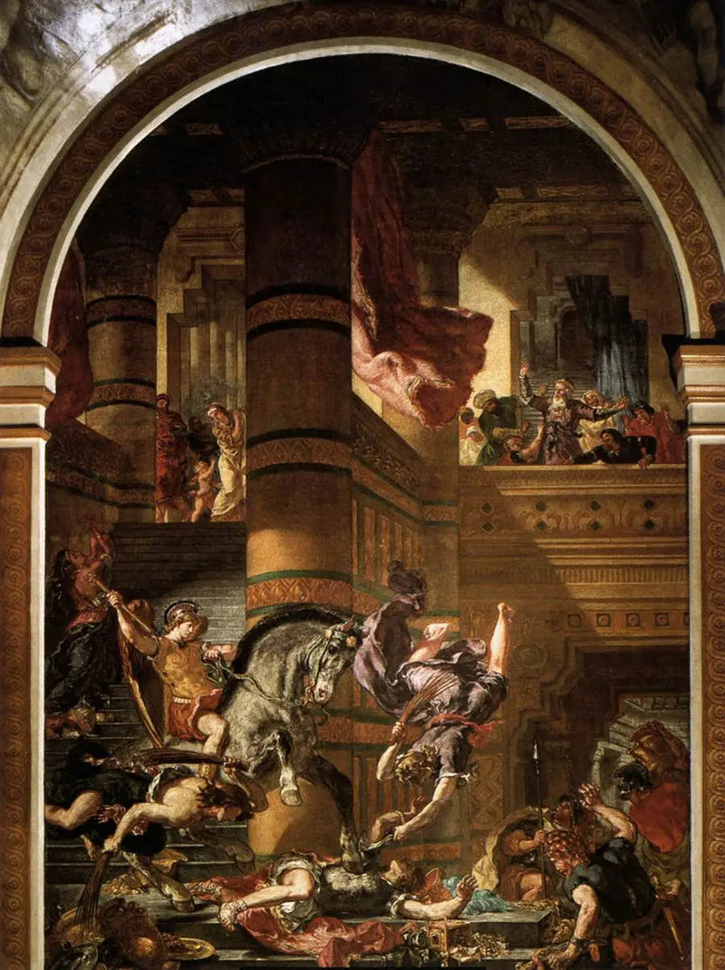 Heliodoro expulsado del templo - Eugène Delacroix
