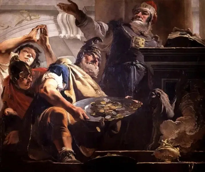 Héliodore saquea el templo - Giovanni Battista Tiepolo