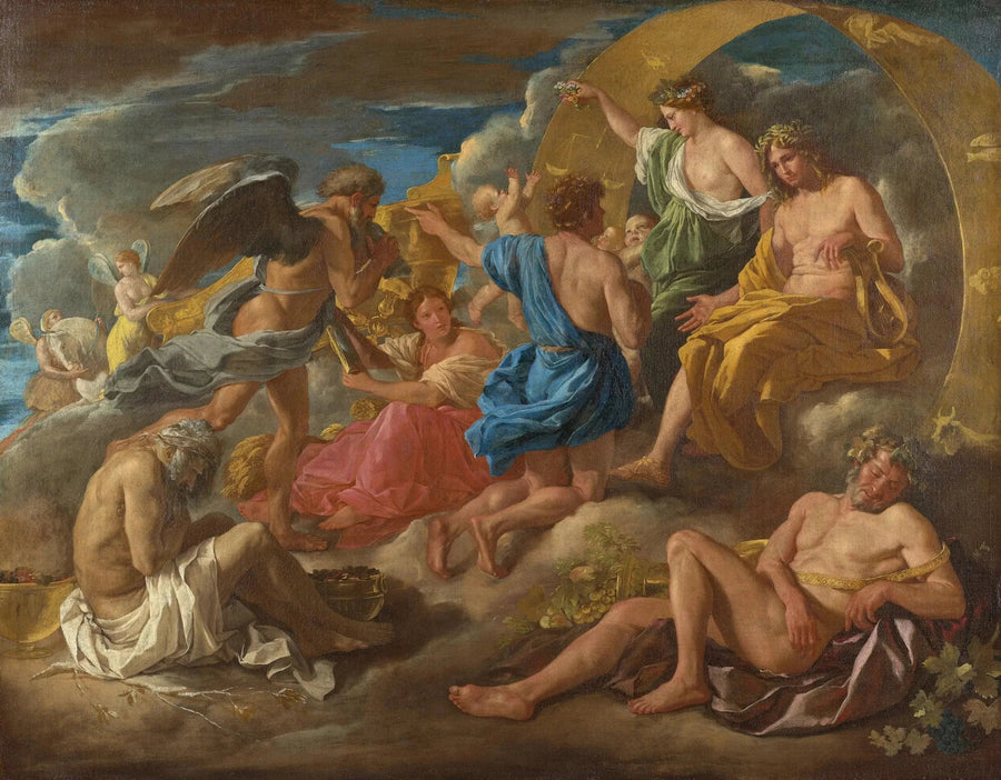 Helios y Faetón con Saturno y las cuatro estaciones - Nicolas Poussin