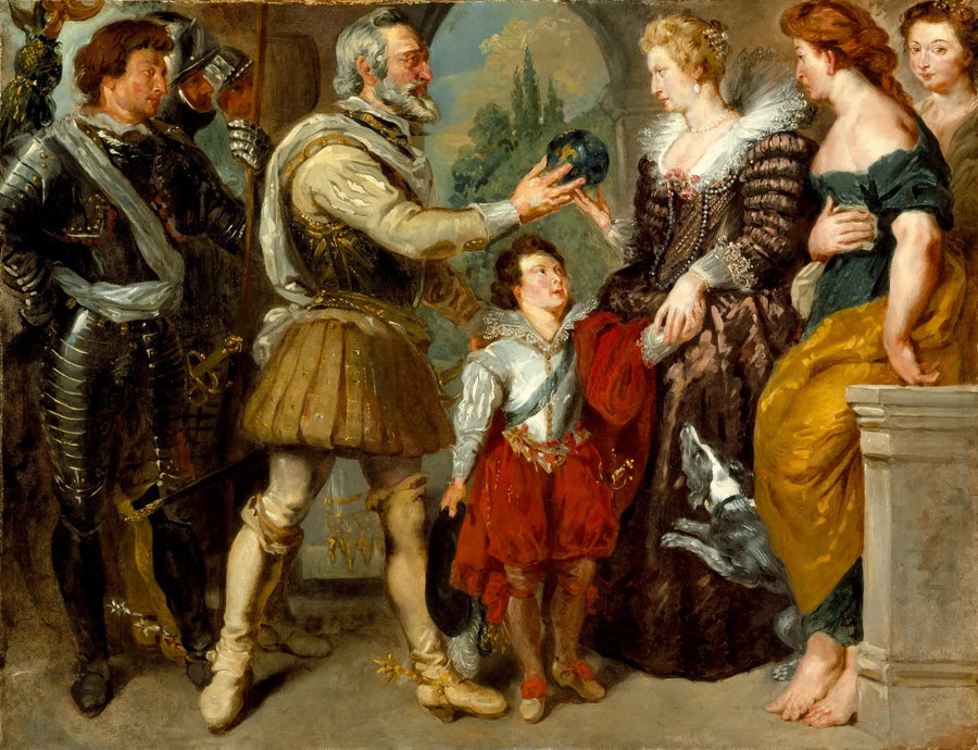 Enrique IV confía la regencia a María de Médicis - Eugène Delacroix