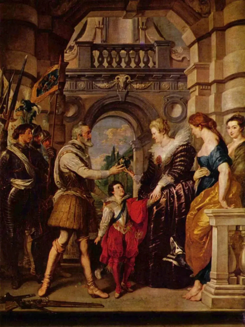 Henri IV part pour la guerre d'Allemagne et confie à la reine le gouvernement de son royaume le 20 mars 1610 - Peter Paul Rubens
