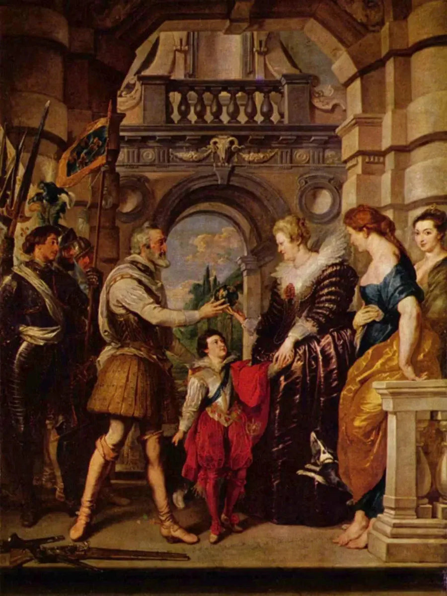Henri IV part pour la guerre d'Allemagne et confie à la reine le gouvernement de son royaume le 20 mars 1610 - Peter Paul Rubens