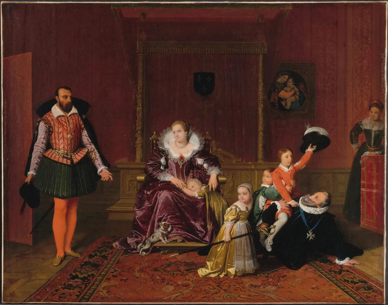 Enrique IV recibiendo al embajador de España - Jean-Auguste-Dominique Ingres
