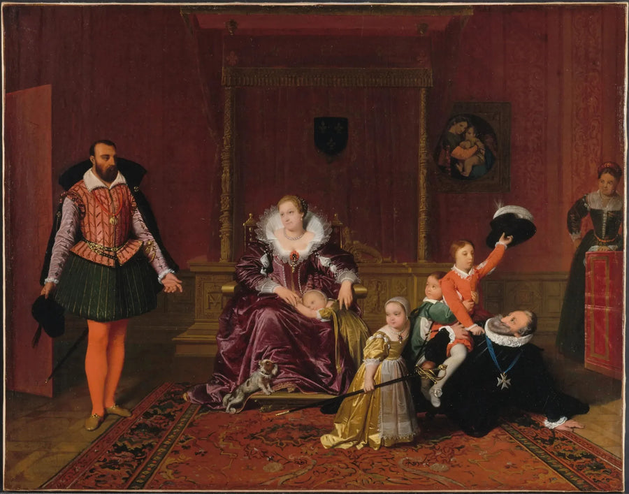 Enrique IV recibiendo al embajador de España - Jean-Auguste-Dominique Ingres