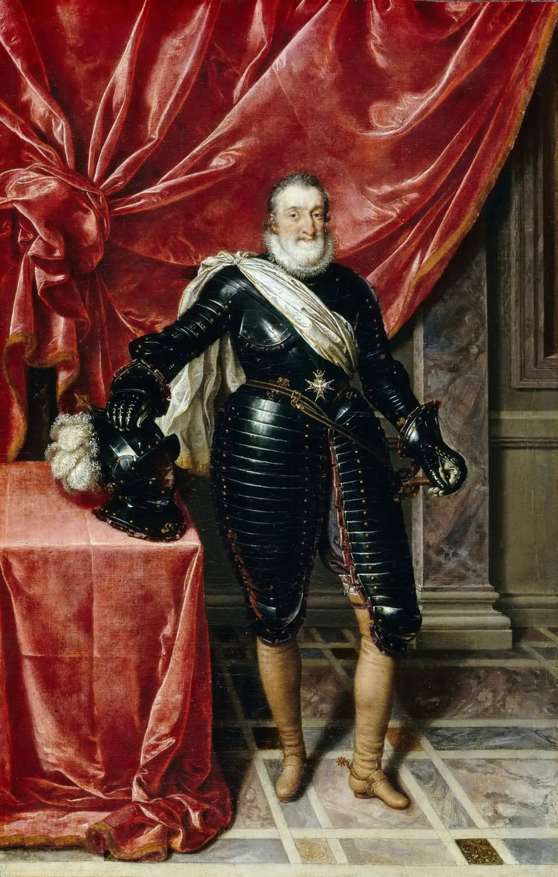 Enrique IV, rey de Francia, en armadura - Frans Pourbus el Joven