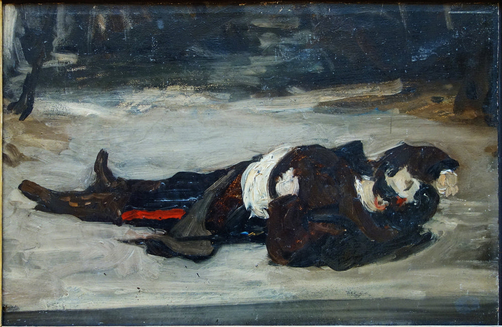 Henri Regnault mort sur le champ de bataille - Carolus-Duran image 1 tableau peint à l’huile sur toile