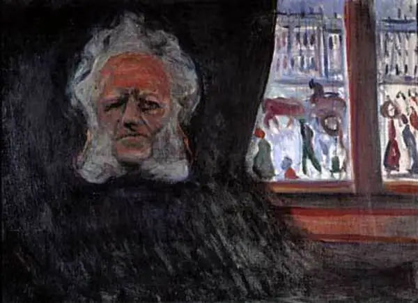 Henrik Ibsen en el Gran Café - Edvard Munch