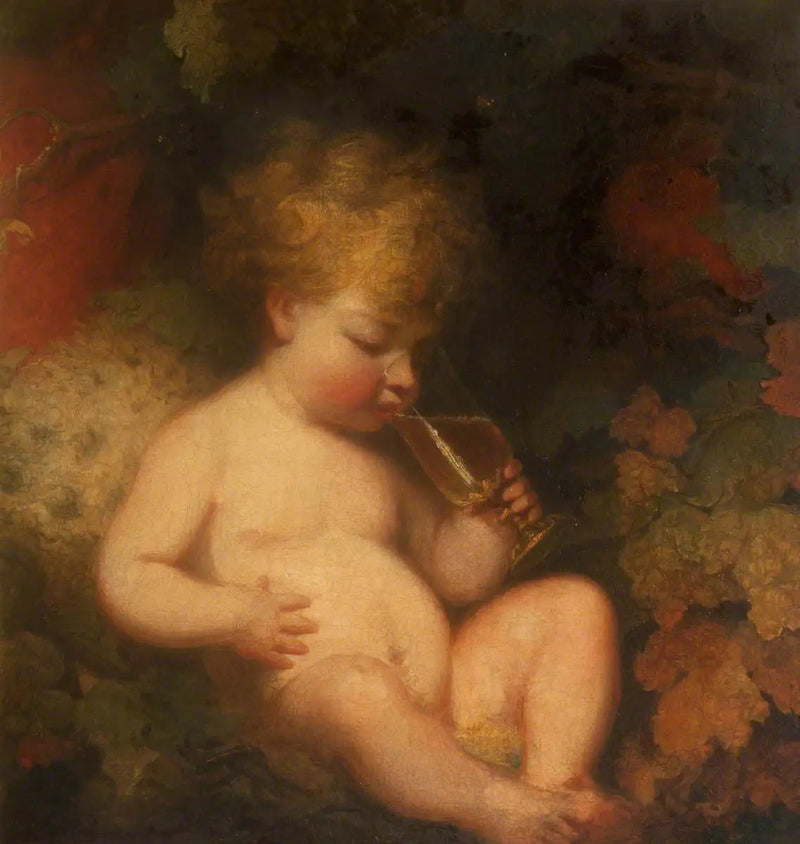 Henry George Herbert, más tarde 2º conde de Carnarvon (1772-1833) en el papel del niño Baco - Joshua Reynolds
