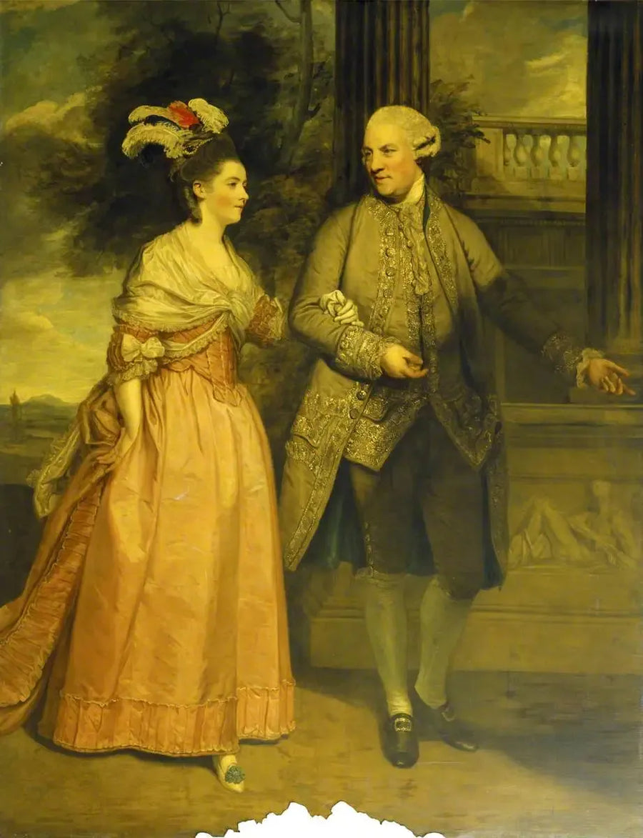 Henry Loftus, primer conde de Ely (1709-1783) y su esposa Frances Monroe, condesa de Ely (fallecida en 1821) - Joshua Reynolds