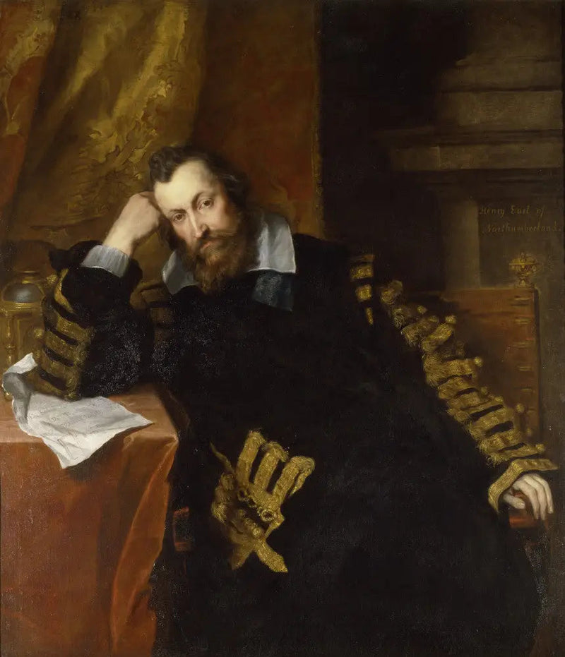 Henry Percy, 9º conde de Northumberland KG (1564-1632), « El conde mago » - Antoine van Dyck