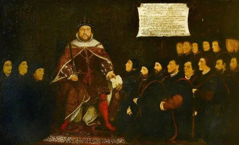 Enrique VIII y los barberos cirujanos - Hans Holbein el Joven