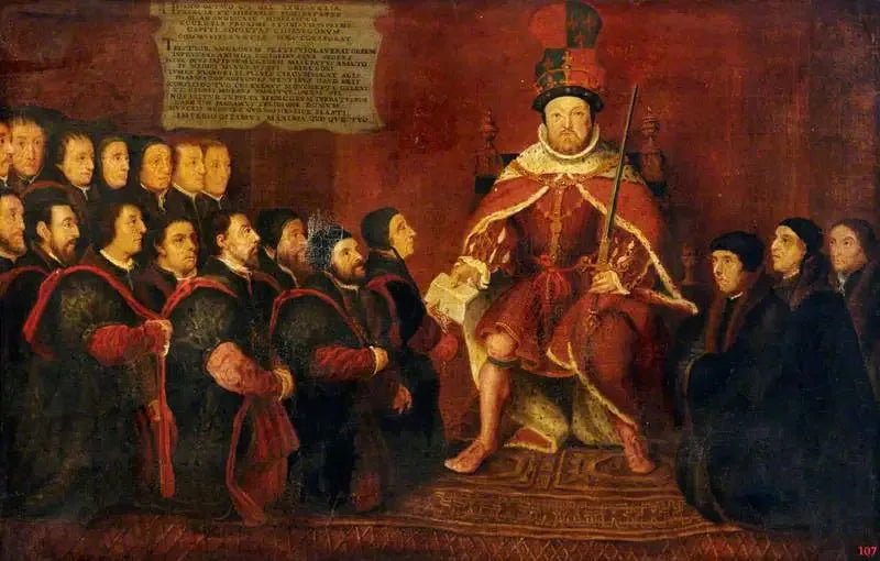 Enrique VIII con los barberos-cirujanos - Hans Holbein el Joven