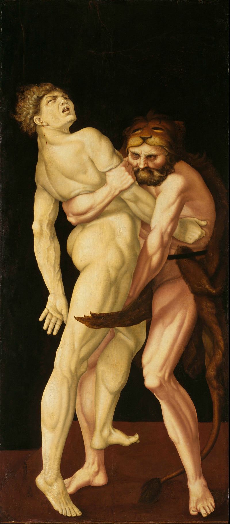 Hércules y Antée - Hans Baldung Grien