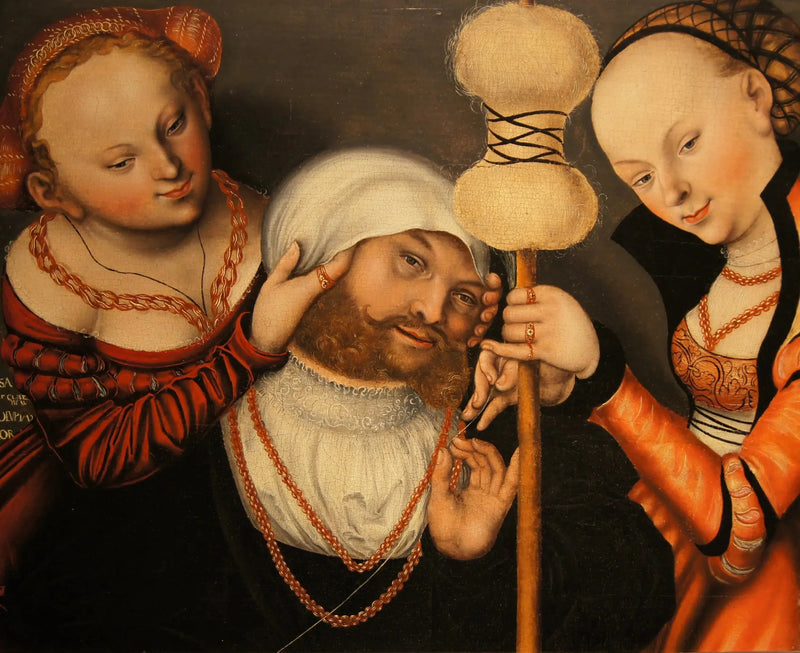 Hércules y Omfale - Lucas Cranach el Viejo