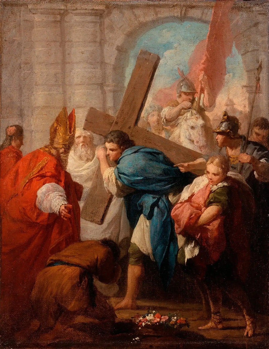 Héraclio llevando la cruz - Pierre Subleyras