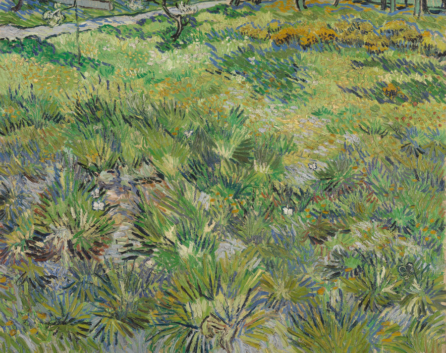 Hierba larga con mariposas - Vincent van Gogh