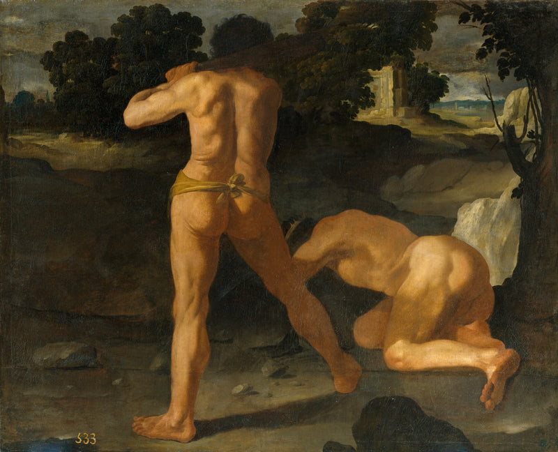 Hércules golpea al rey Gerión - Francisco de Zurbarán