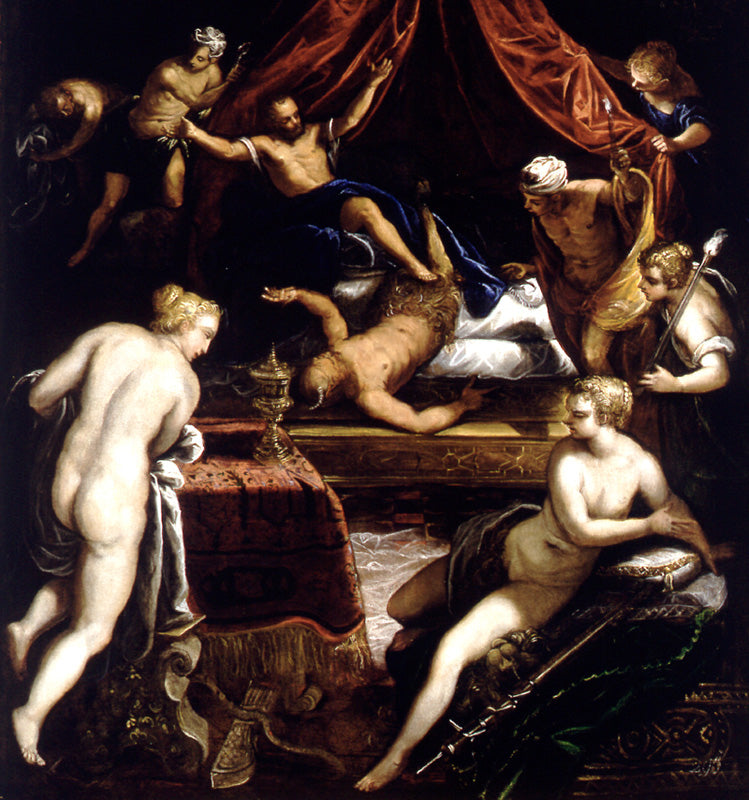Hércules persiguiendo al Fauno - Jacopo Tintoretto
