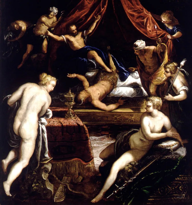 Hércules persiguiendo al Fauno - Jacopo Tintoretto