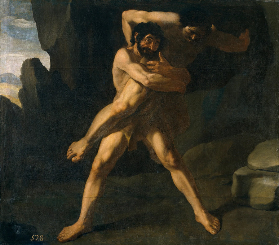 Hércules luchador con Antée - Francisco de Zurbarán