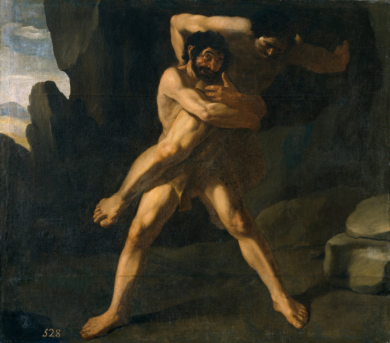 Hércules luchador con Antée - Francisco de Zurbarán