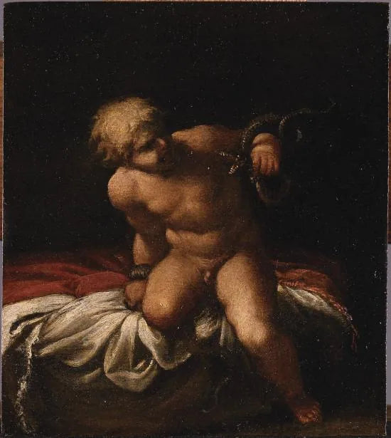 Hércules niño ahogando a las serpientes - Annibale Carracci