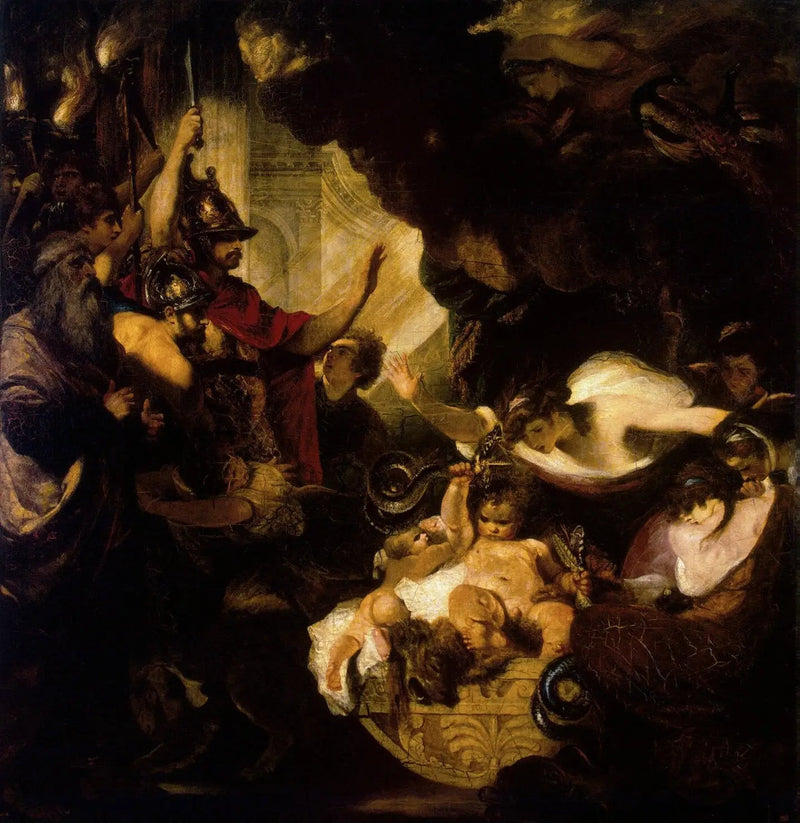 Hércules niño estrangulando a las serpientes - Joshua Reynolds