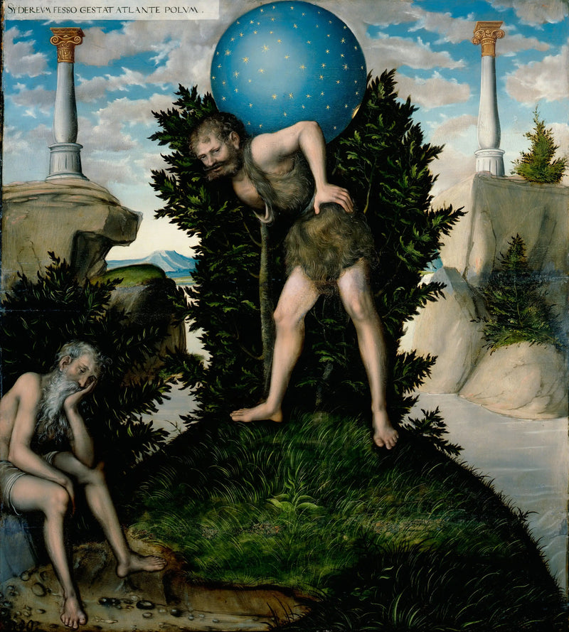 Hércules y Atlas - Lucas Cranach el Viejo