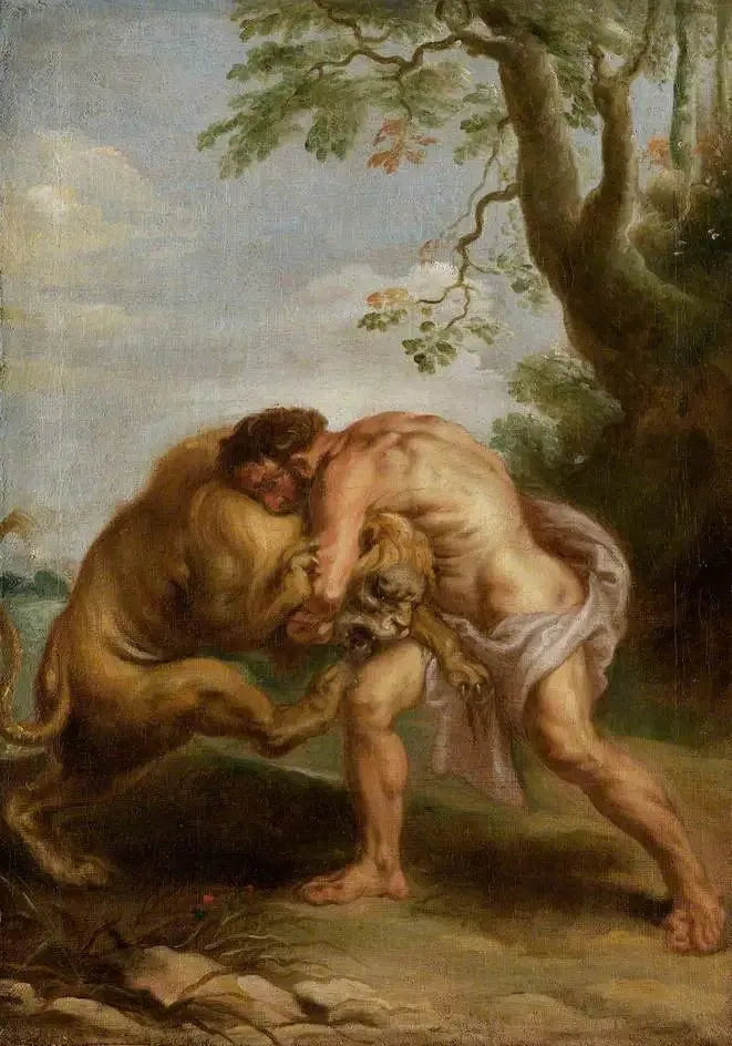 Hércules y el león de Nemea - Peter Paul Rubens