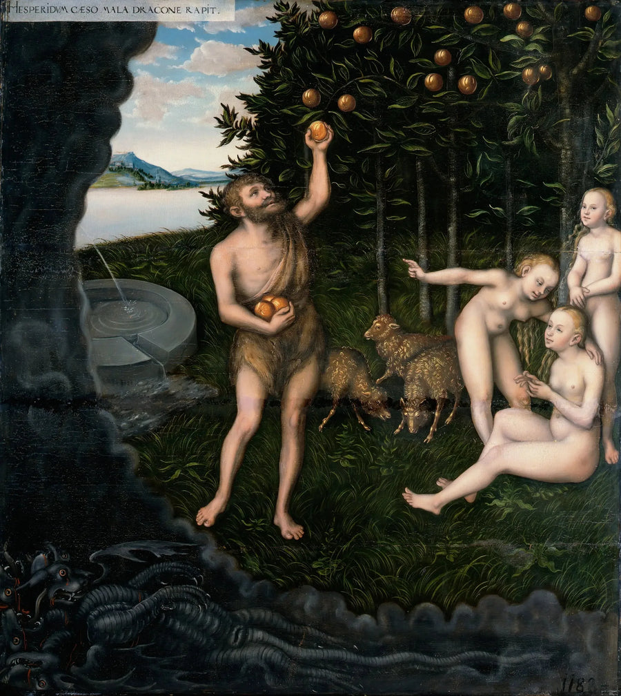 Hércules y las Hespérides - Lucas Cranach el Viejo
