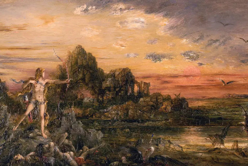 Hércules y los pájaros del lago Estinfale - Gustave Moreau