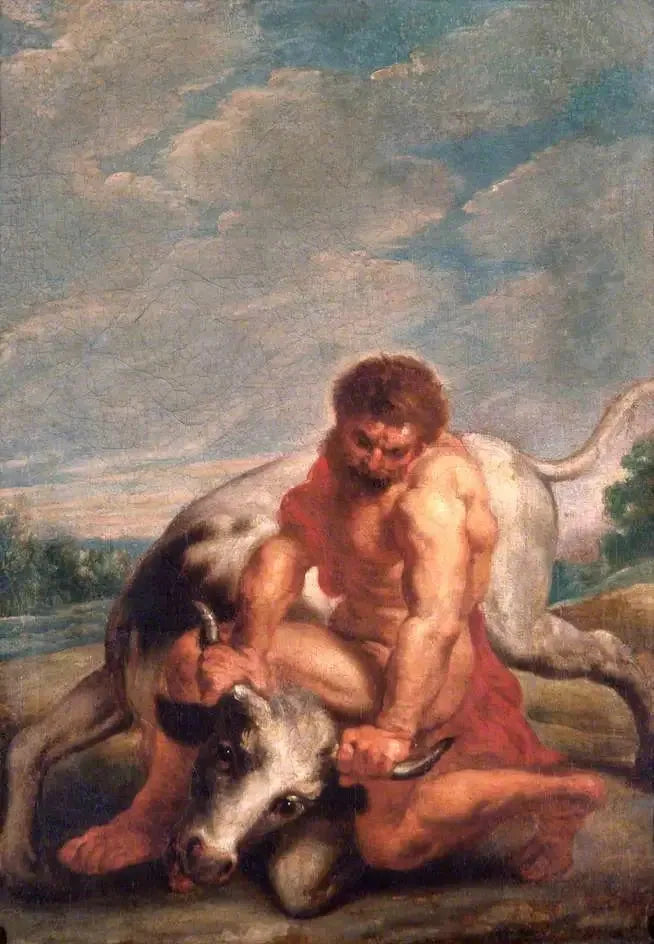 Hércules luchando contra Aqueloo en forma de toro - Peter Paul Rubens