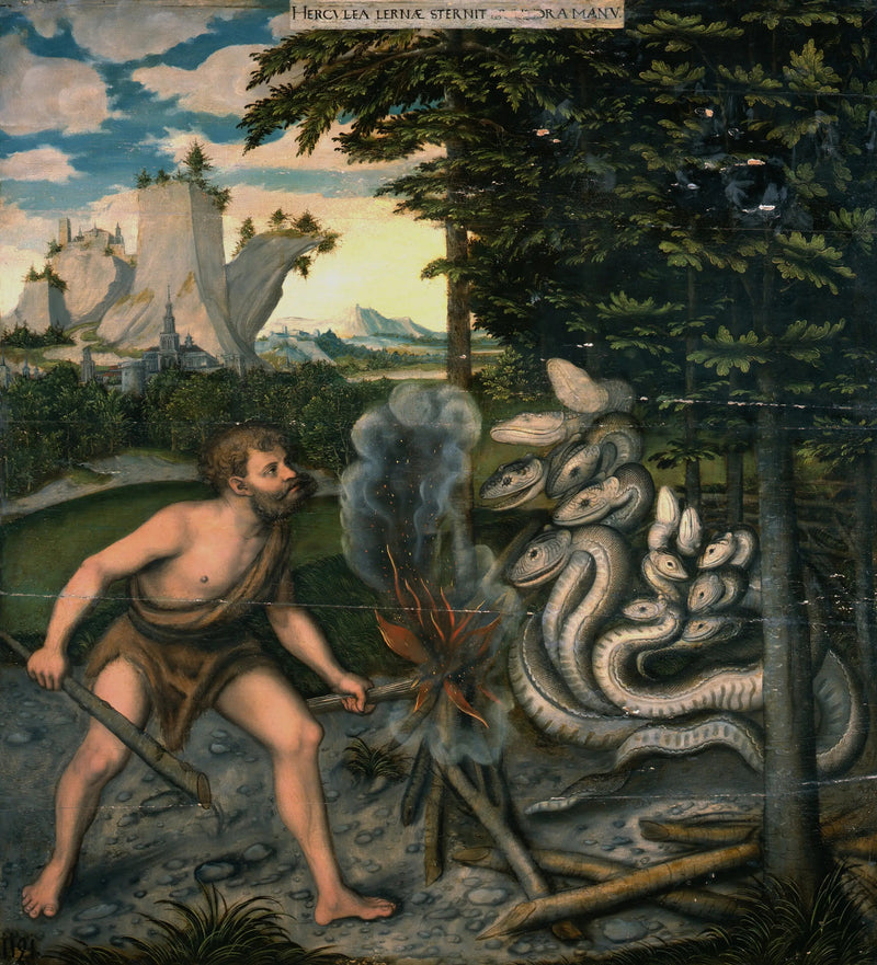 Hércules matando a la Hidra de Lerna - Lucas Cranach el Viejo