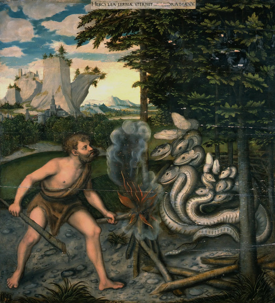 Hércules matando a la Hidra de Lerna - Lucas Cranach el Viejo