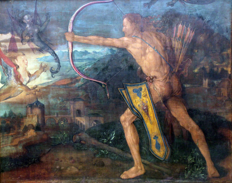 Hércules matando a los pájaros del lago Estinfalo - Albrecht Dürer