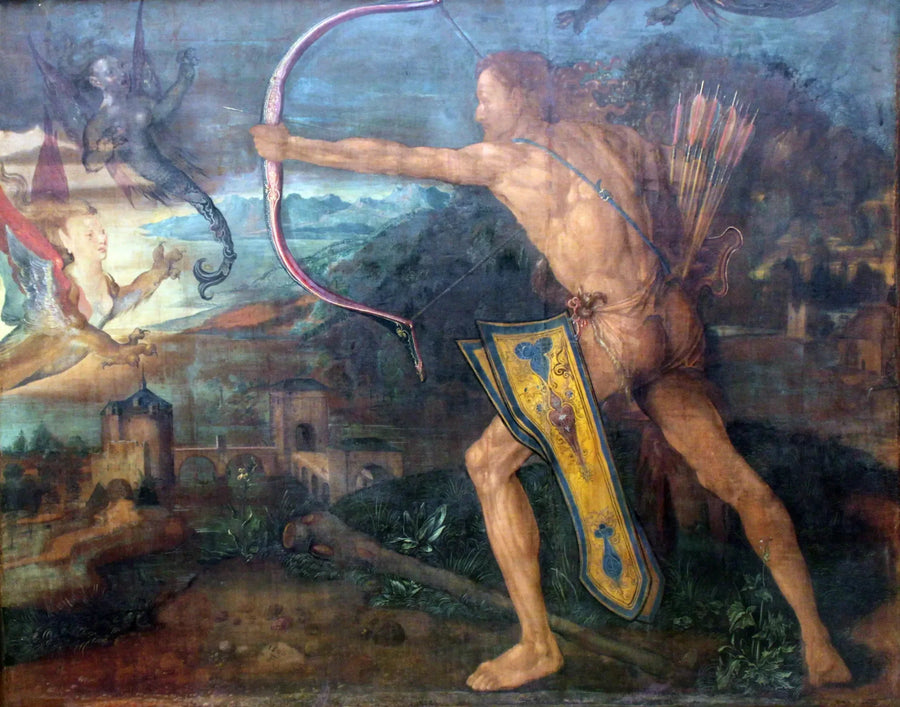 Hércules matando a los pájaros del lago Estinfalo - Albrecht Dürer