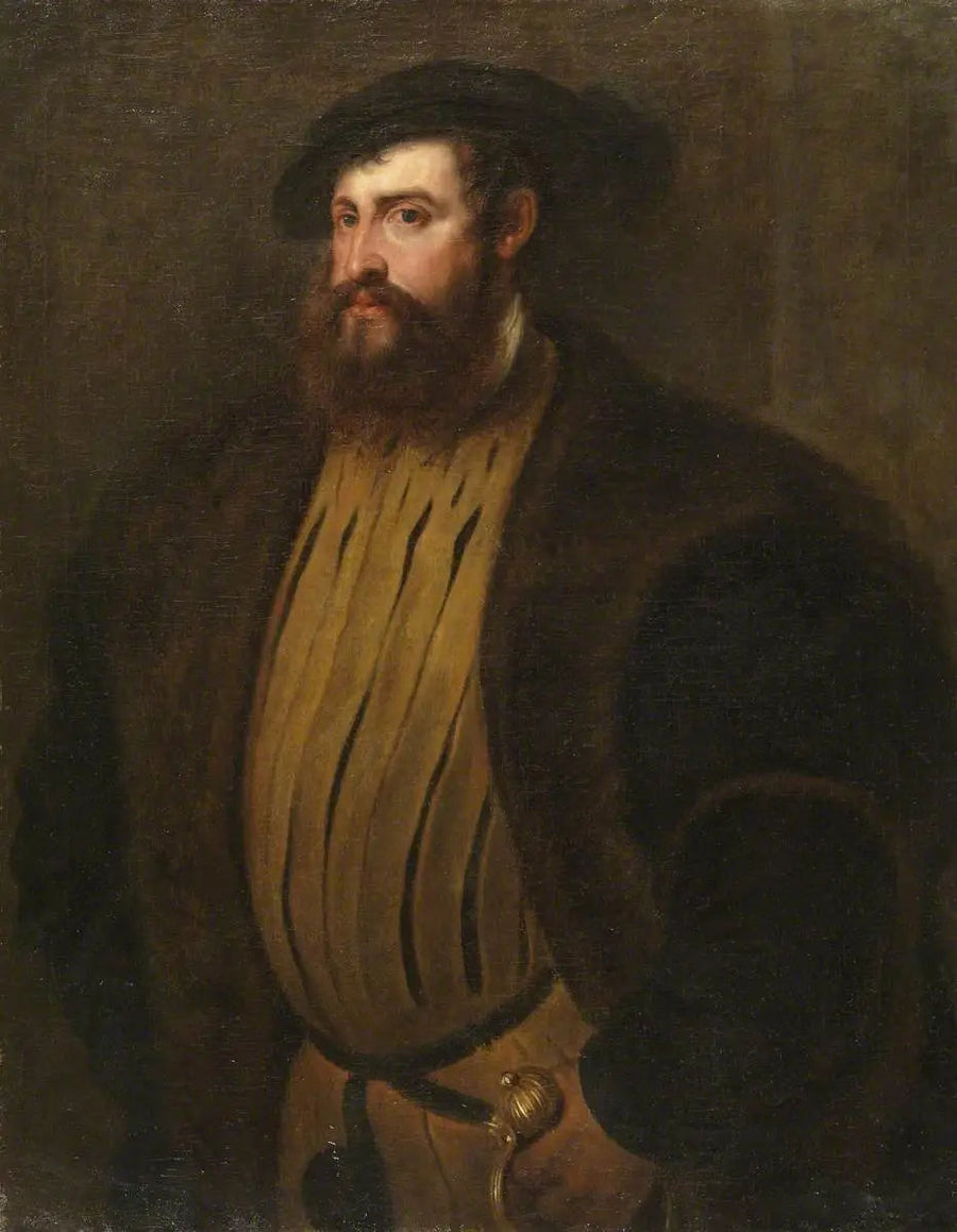 Hernán Cortés (?) (de Titian) - Peter Paul Rubens